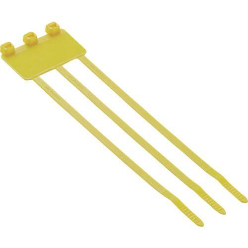 PANDUIT 旗型タイプナイロン結束バンド 黄 (500本入) ( PL3M2S-D4Y )