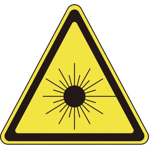 緑十字 レーザステッカー標識 レーザ-A(小) 25mm三角 10枚組 オレフィン ( 027307...