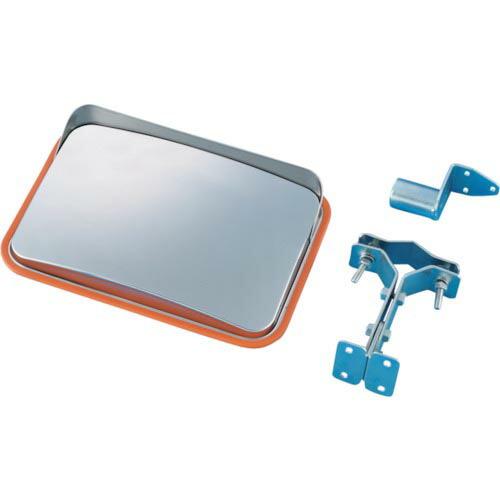 緑十字 小型カーブミラー(ステンレスタイプ) 壁角SS35 225×320mm 取付金具付 ( 27...