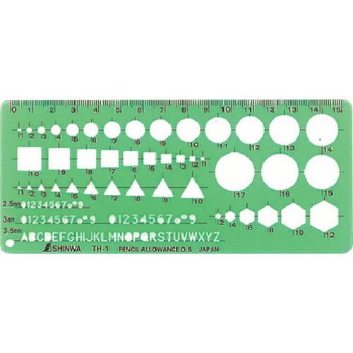 シンワ テンプレートTH-1 ( 66021 ) シンワ測定(株)