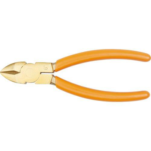 BAHCO 防爆ノンスパーキングシャーカッティングプライヤー 銅線切断0.8mm 全長200mm (...