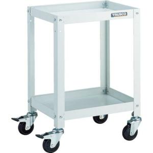 TRUSCO ツールワゴン ラビットワゴン 400X350 ゴム車輪 ホワイト ( RBW-642 W ) トラスコ中山(株)｜orangetool