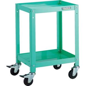 TRUSCO ツールワゴン ラビットワゴン 400X350 ゴム車輪 ヤンググリーン ( RBW-642 YG ) トラスコ中山(株)｜orangetool