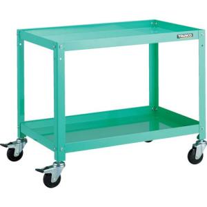 TRUSCO ツールワゴン ラビットワゴン 700X450 ゴム車輪 ヤンググリーン ( RBW-672 YG ) トラスコ中山(株)｜orangetool