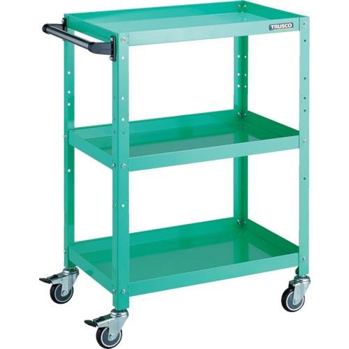 TRUSCO ツールワゴン ラビットワゴン 600×400×H880 ハンドル付 ウレタン車輪 ヤン...