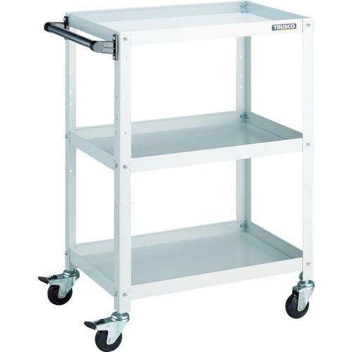 TRUSCO ツールワゴン ラビットワゴン 600X400 ハンドル付 ゴム車輪 ホワイト ( RB...