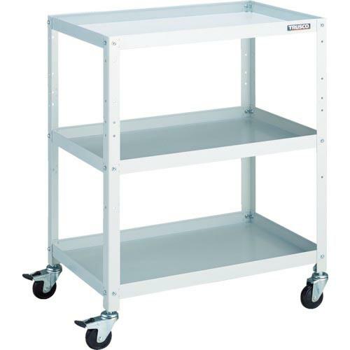 TRUSCO ツールワゴン ラビットワゴン 700X450 ゴム車輪 ホワイト ( RBW-973 ...