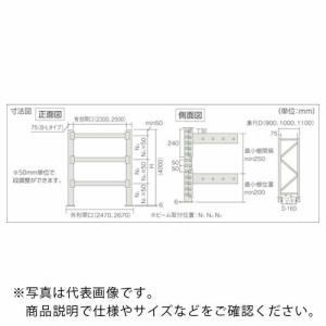 TRUSCO パレットラック1トン2300×1000×H4000 3段 連結 ( 1D-40B23-10-3B )｜orangetool