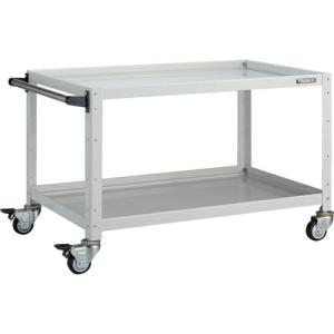 TRUSCO ツールワゴン バーディワゴン 900X600XH600 ウレタン車輪 ホワイト ( BDW-692U-W )｜orangetool