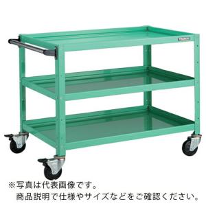 TRUSCO ツールワゴン バーディワゴン 900X600XH740 ウレタン車輪 ヤンググリーン ( BDW-793U-YG )｜orangetool