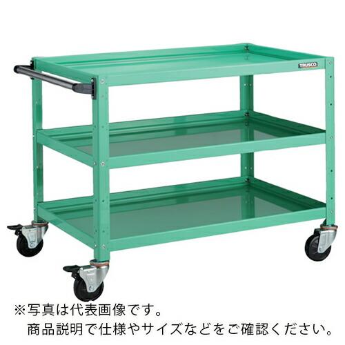 TRUSCO ツールワゴン バーディワゴン 900X600XH740 ウレタン車輪 ヤンググリーン ...