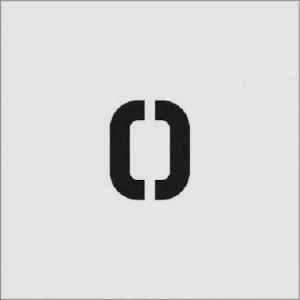 IM ステンシル O 文字サイズ50×40mm ( AST-O5040 ) (株)アイマーク｜orangetool