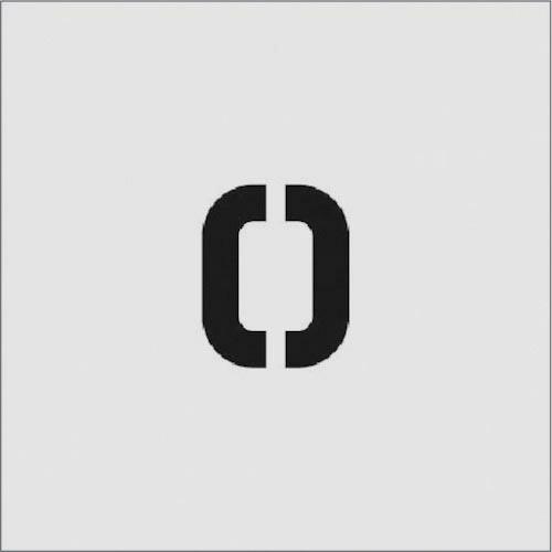 IM ステンシル O 文字サイズ50×40mm ( AST-O5040 ) (株)アイマーク