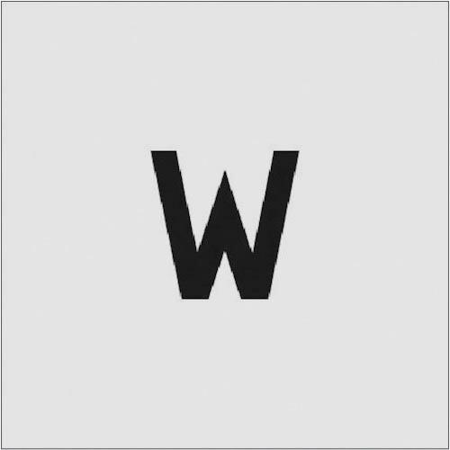 IM ステンシル W 文字サイズ50×40mm ( AST-W5040 ) (株)アイマーク