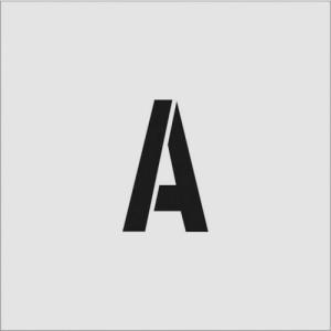 IM ステンシル A 文字サイズ100×65mm ( AST-A10065 ) (株)アイマーク｜orangetool