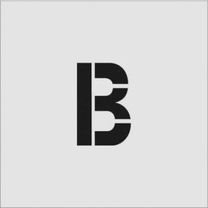 IM ステンシル B 文字サイズ100×65mm ( AST-B10065 ) (株)アイマーク｜orangetool