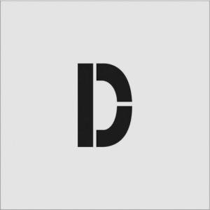 IM ステンシル D 文字サイズ100×65mm ( AST-D10065 ) (株)アイマーク｜orangetool