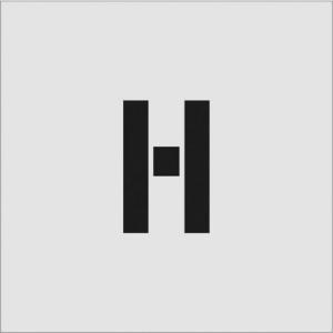 IM ステンシル H 文字サイズ100×65mm ( AST-H10065 ) (株)アイマーク｜orangetool