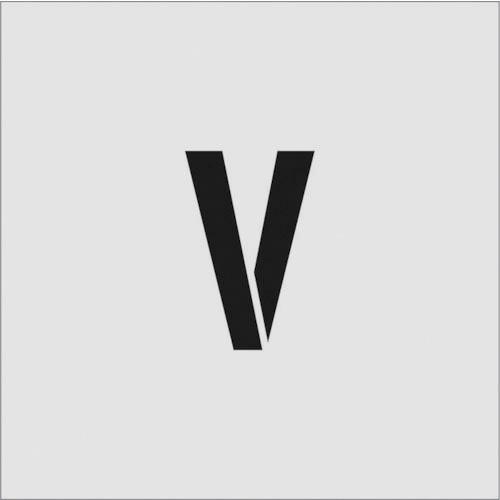 IM ステンシル V 文字サイズ100×65mm ( AST-V10065 ) (株)アイマーク