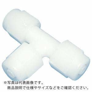 アラム チューブ継手 FUコネクター T型 ポリプロピレン(白)(1764-08) 適用チューブ径8×12mm ( FCT0812PP ) アラム(株)｜orangetool