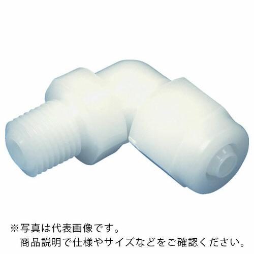 アラム チューブ継手 FUコネクター ハーフエルボ ポリプロピレン(白)(1768-08) 適用チュ...