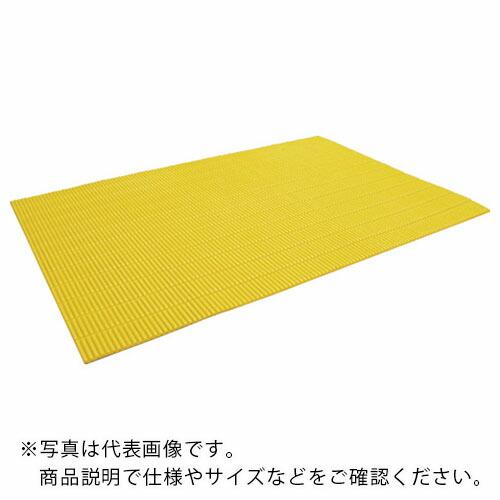 TRUSCO ジャバラマットスリム 粘着付き 1200X1800mm イエロー ( TNS-1218...