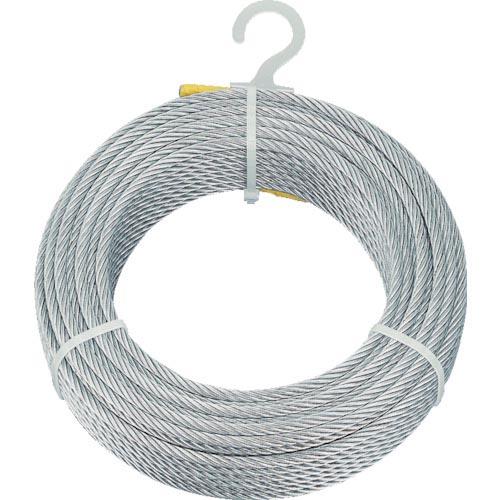 TRUSCO メッキ付ワイヤロープ Φ2mmX20m ( CWM-2S20 ) トラスコ中山(株)