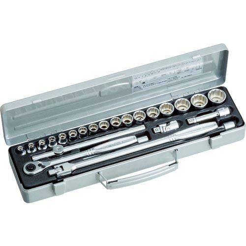 TONE ソケットレンチセット 6角12角タイプ 差込角9.5mm 24点セット ( CX3172 ...