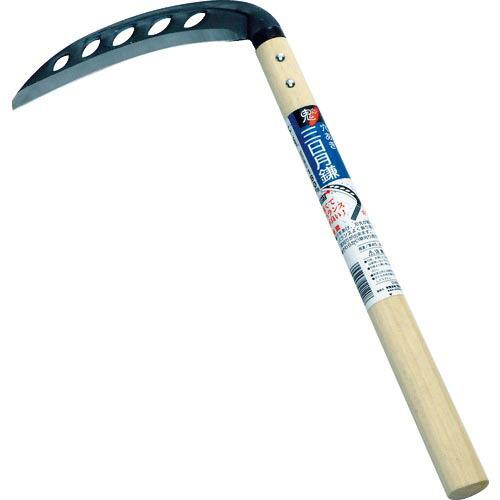 浅野木工所 (鋼付)穴あき三日月鎌(丸型)180mm ( 2120 ) (有)浅野木工所