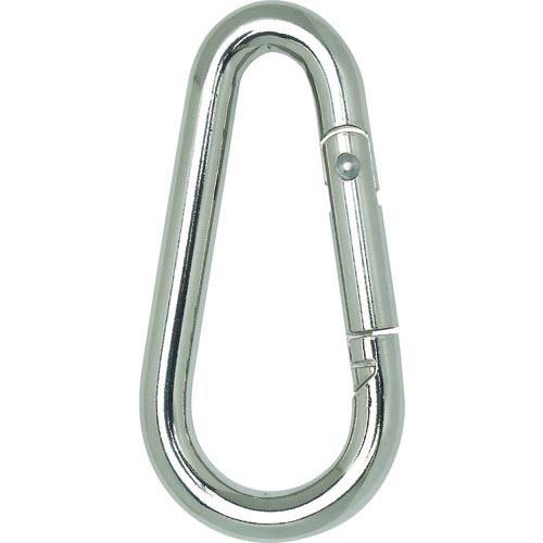 TRUSCO 国産カラビナハーケン NS型 スチール製 8X80mm ( TKH-8NS ) トラス...