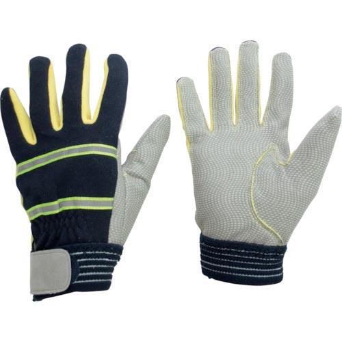 ミドリ安全 耐切創性 防火手袋 (人工皮革・滑り止めタイプ) L ( MTK-500-NV-L ) ...