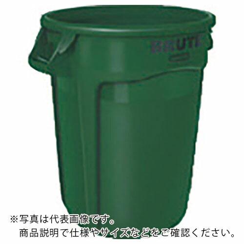 ラバーメイド ラウンドブルートコンテナ スリット付き 121.1L ダークグリーン ( 263206...