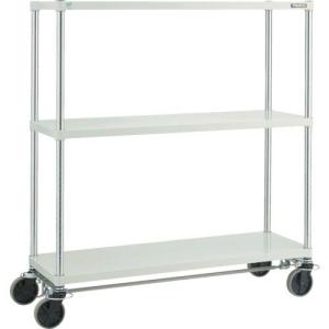 TRUSCO スチールラック フェニックスラック 1200X450 U車輪4輪S付 W色 抗菌粉体塗装 ( PER-4443-U125-B4-W ) トラスコ中山(株)｜orangetool