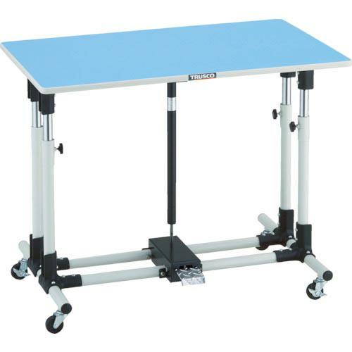 TRUSCO 上下調節機能付作業台900X600XH700-950 車輪付 ( JMW-9060GC...