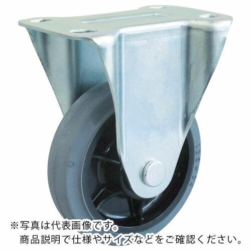 TRUSCO キャスター TYSシリーズ 固定 グレーゴム車150mm ( TYSK-150G ) ...