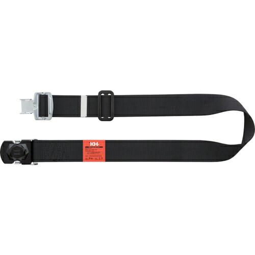 KH ワンタッチバックル胴ベルト 1200mm 黒/黒 ( 47633F ) (株)基陽