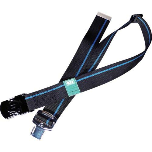 KH ワンタッチバックル胴ベルト 1200mm 黒-青/黒 ( 47633BF ) (株)基陽
