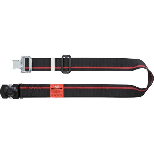 KH ワンタッチバックル胴ベルト 1200mm 黒-緋/黒 ( 47633RF ) (株)基陽