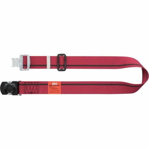KH ワンタッチバックル胴ベルト 1200mm 緋-黒/黒 ( 47639KF ) (株)基陽
