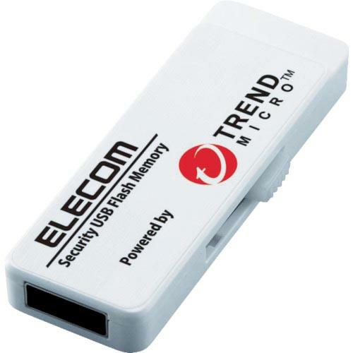 エレコム セキュリティ機能付USBメモリー 8GB 1年ライセンス ( MF-PUVT308GA1 ...
