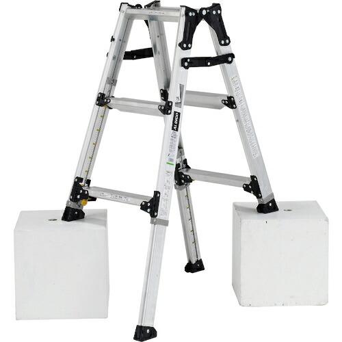 アルインコ 伸縮脚立(ステップ幅広)90cm 最大使用質量100kg ( PRW90FX )