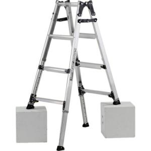 アルインコ 伸縮脚立(ステップ幅広)120cm 最大使用質量100kg ( PRW120FX )｜orangetool
