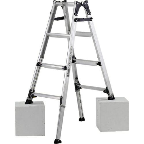 アルインコ 伸縮脚立(ステップ幅広)120cm 最大使用質量100kg ( PRW120FX )