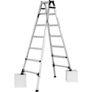 アルインコ 伸縮脚立(ステップ幅広)210cm 最大使用質量100kg ( PRW210FX )｜orangetool