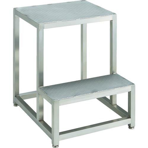 TRUSCO ステンレスステップ 2段式 天板サイズ500X400XH600 ( SUF-5460 ...