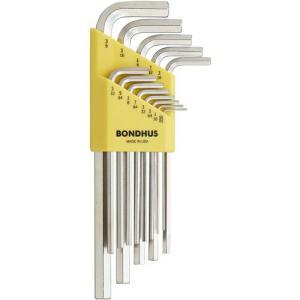 BONDHUS 六角L-レンチ ロング インチ セット13本組(0.050-3/8) ( HLX13B )｜orangetool