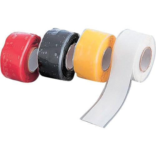 AS 自己融着テープ 25mm-3M 赤 ( 1-8089-01 )