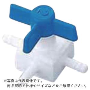 AS フッ素樹脂製三方コック016.80252 ( 5-5368-11 )｜orangetool