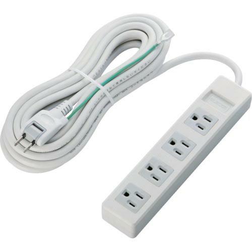 ELECOM オフィス用タップ RoHs準拠OAタップ 3P 4個口 5m グレー ( T-T02-...