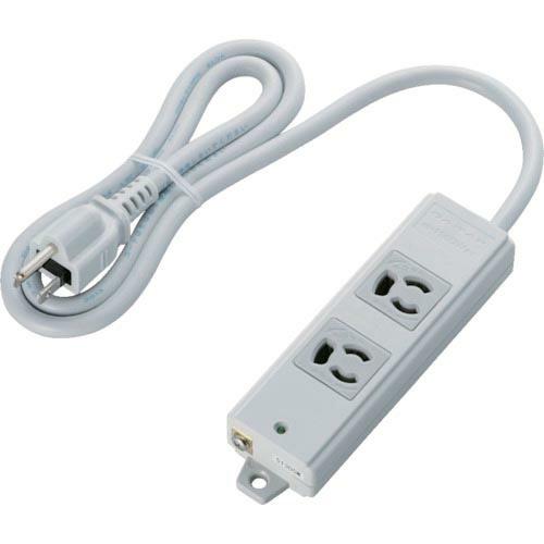 ELECOM RoHs準拠OAタップ抜け止 3P 2個口 マグネット1mグレー ( T-WRM321...